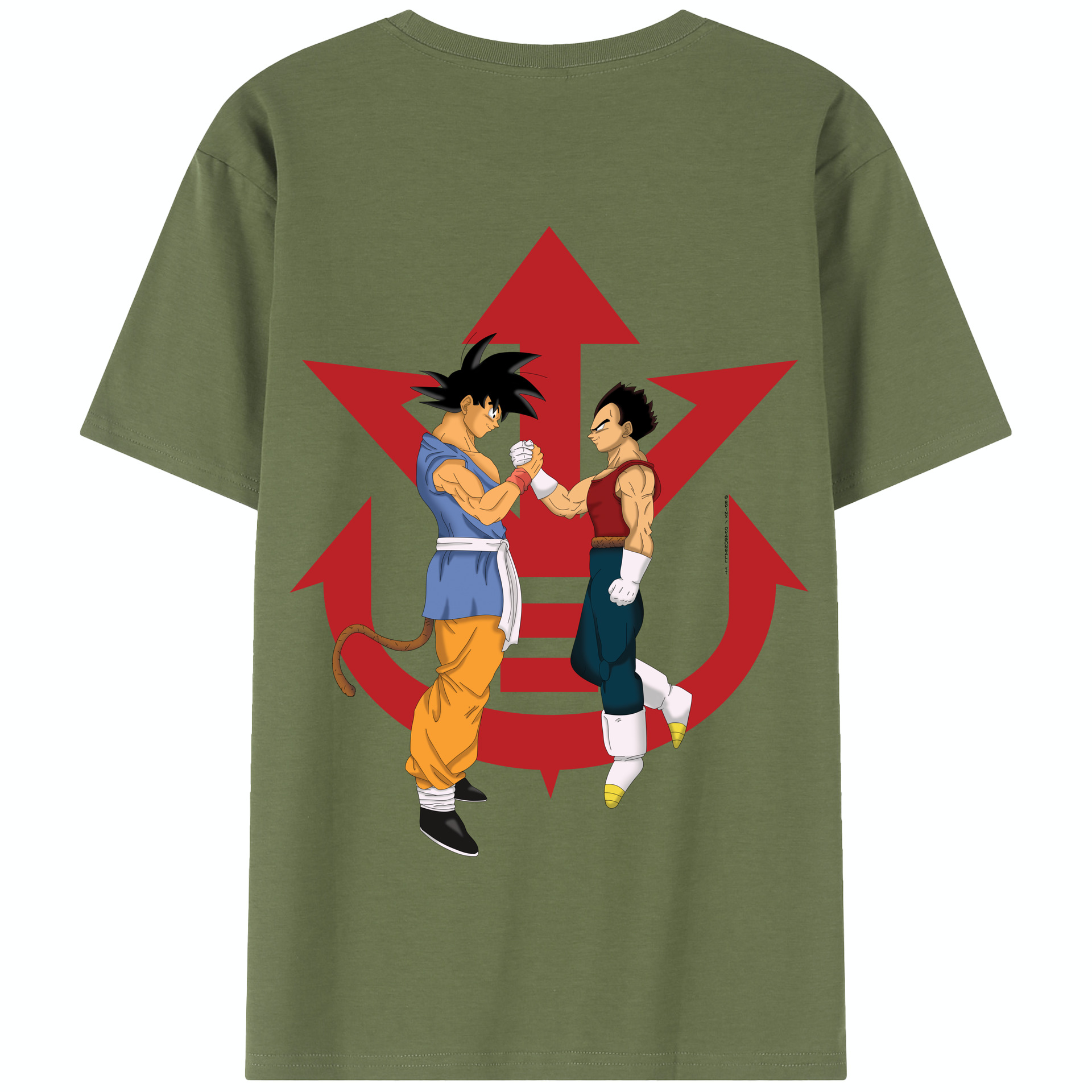 （画像用） ドラゴンボール 孫悟空（そん ごくう）Son Goku カカロット DRAGON BALL Kakarotto 綿100％半袖Tシャツ（背面プリント）